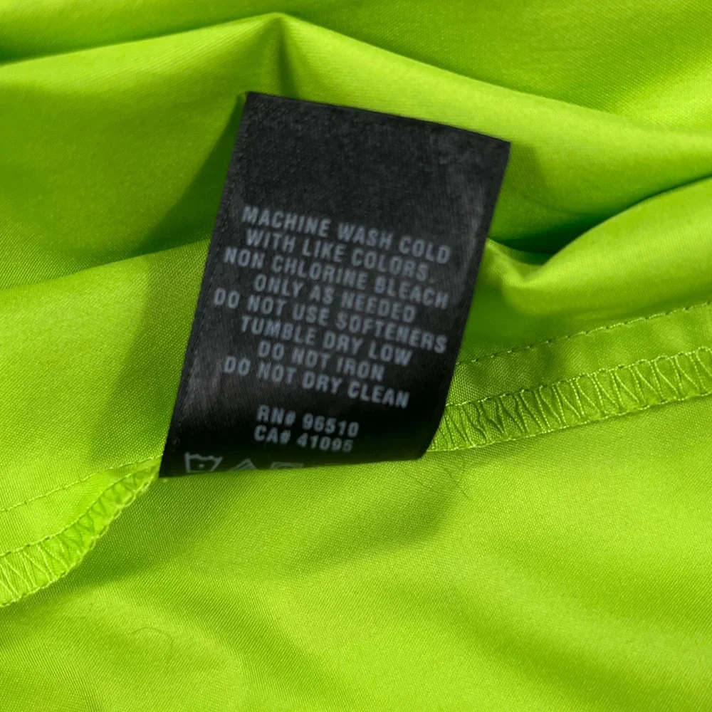 Under Armor Mock Neck Windbreaker Jacket Green Gray Youth XL‎
